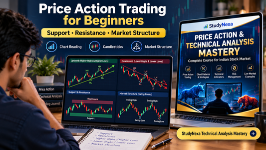 StudyNexa price action trading course for beginners covering support resistance and market structure