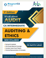 CA Inter (2023 Scheme) Auditing & Ethics Book by CA Aarti Lahoti