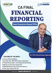CA Final Financial Reporting (Case Study Based) MCQ Book by CA Vinod Kumar Agarwal