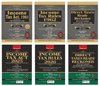 Commercial’s Income Tax Act, Income Tax Rules and Direct Taxes Ready Reckoner - Combo (Set of 6 Books) By CA Dr. Girish Ahuja