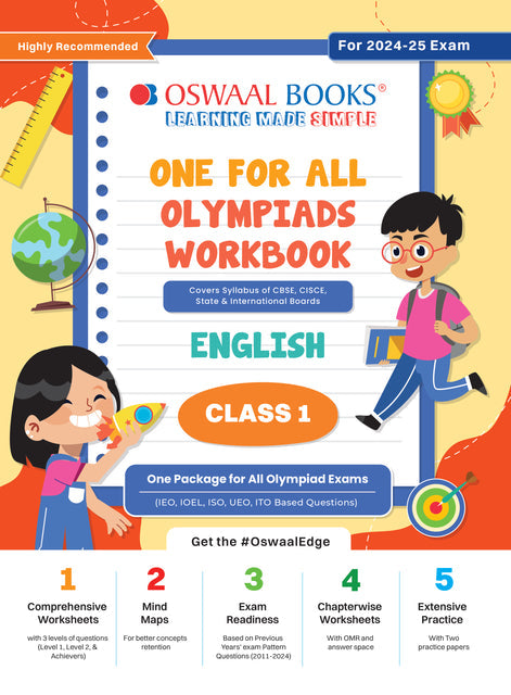 One For All Olympiad Workbook Class 1 English by Oswaal Books