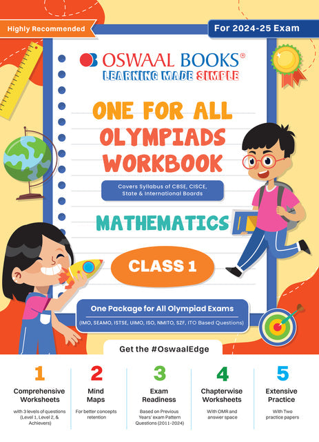 One For All Olympiad Workbook Class 1 Mathematics by Oswaal Books