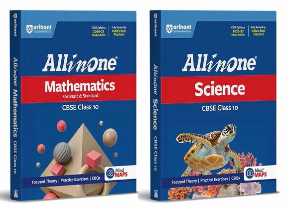 All in One Mathematics and Science (Combo) Class 10 for CBSE Exam - Books By Arihant Publication
