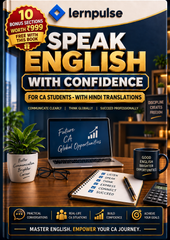 Speak English with Confidence - For CA Students (with Hindi Translations) : A Practical Guide to Confident English Communication for CA Aspirants & Future Chartered Accountants - Book By Lernpulse