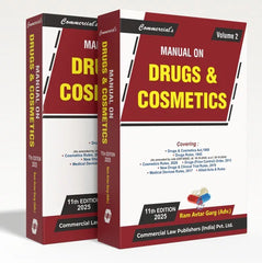 Commercial's Manual on Drugs and Cosmetics (Set of 2 Volumes) - Books By Ram Avtar Garg