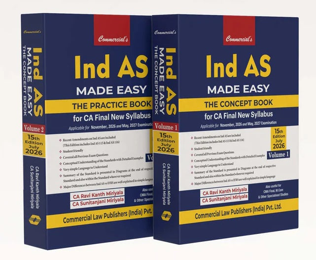 Commercial's Ind As Made Easy (Volumes 1 & 2) - Books By Ravi Kanth Miriyala & CA Sunitanjani Miriyala