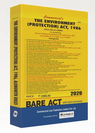 Commercial's The Environment (Protection) Act, 1986 - Bare Act (With Short Comments) Book