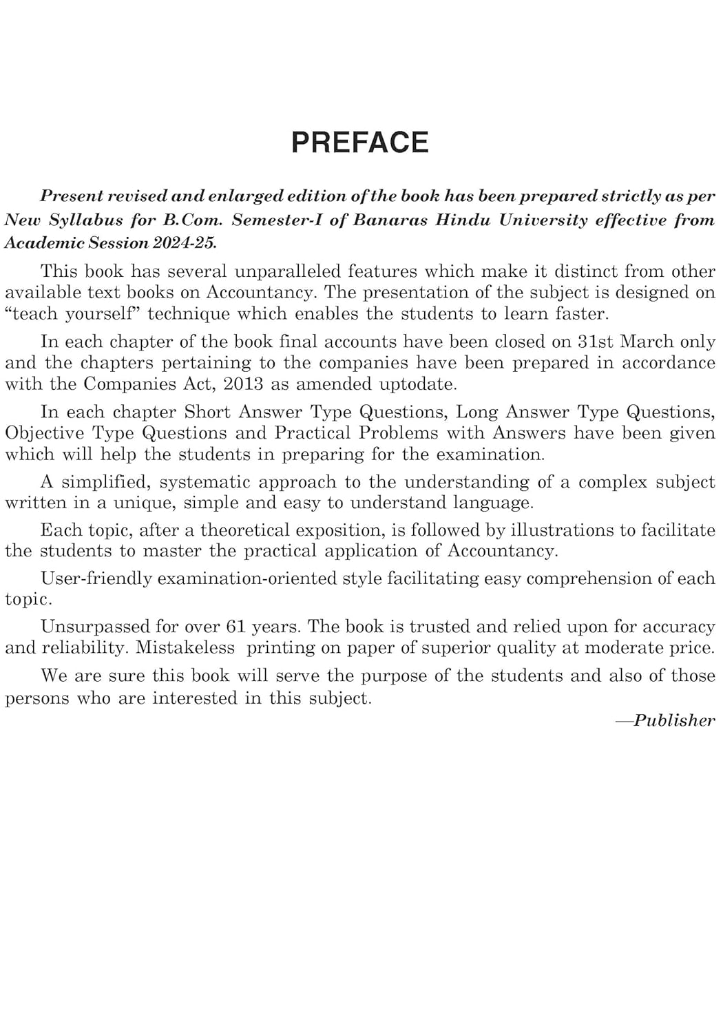 Financial Accounting – Book By Sahitya Bhawan Publications