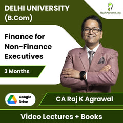 Delhi University (B.Com) Finance for Non-Finance Executives Video Lectures By CA Raj K Agrawal (Download + Books, 3 Months)
