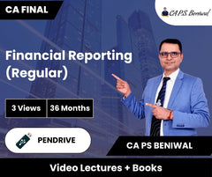CA Final Financial Reporting (Regular) Video Lectures by CA PS Beniwal (Pendrive, 36 Months)