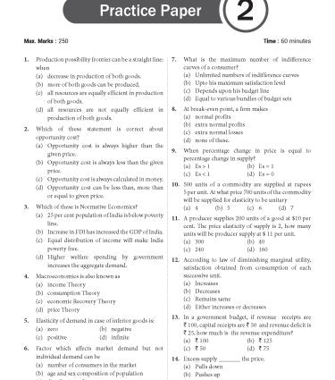 NTA CUET (UG) Chapter wise Question Bank Economics By MTG Learning