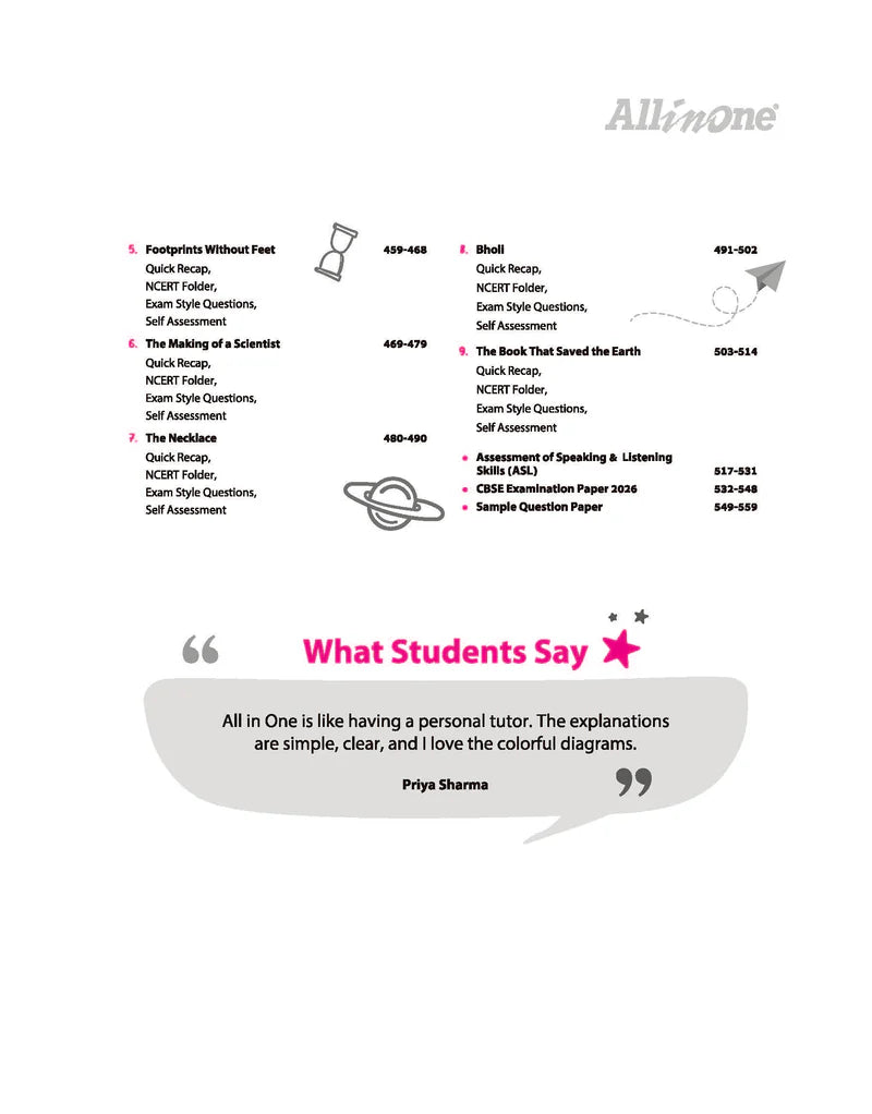 All in One English Language & Literature Class 10 for CBSE Exam - Book By Arihant Publication