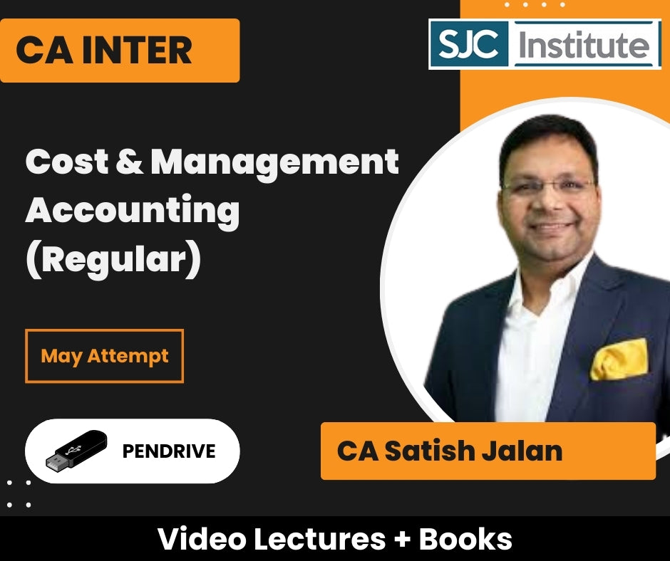 CA Inter Cost & Management Accounting (Regular) Video Lectures by CA Satish Jalan for May Attempt (Pendrive)