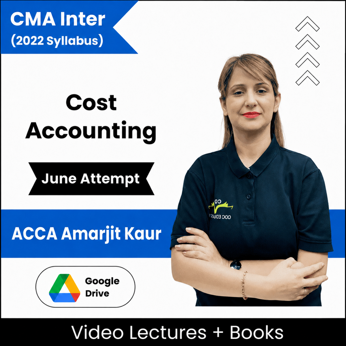 CMA Inter Cost Accounting Video Lectures by ACCA Amarjit Kaur June Attempt (Download)