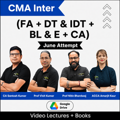 CMA Inter (FA + DTIDT + BLE + CA) Combo Video Lectures by CA Santosh Kumar, Prof Vinit Kumar, Prof Nitin Bhardwaj, ACCA Amarjit Kaur June Attempt (Download)