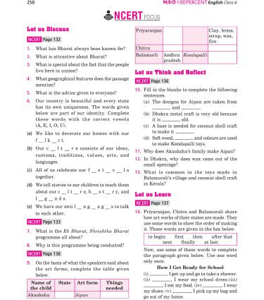 100 Percent NCERT & CBSE English Class 6 - Book By MTG Learning