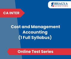 CA Inter Cost and Management Accounting (1 Full Syllabus) Test Series (Online)