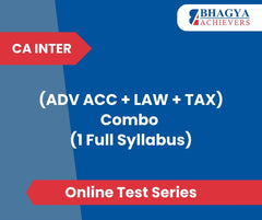 CA Inter (ADV ACC + LAW + TAX) Combo (1 Full Syllabus) Test Series (Online)