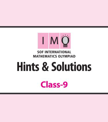IMO Class-9 Olympiad Previous Years Papers (PYP) Mathematics with Sample OMR Sheet - Book By MTG Learning