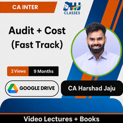 CA Inter (Audit + Cost) (Fastrack) Video Lectures by CA Harshad Jaju (Google Drive, 9 Months, 2 Views)