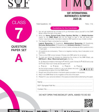 Foundation Course Mathematics Book for Class 7 by MTG Learning