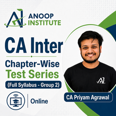 CA Inter (Full Syllabus - Group 2) Chapter-Wise Test Series by CA Priyam Agarwal (Online)