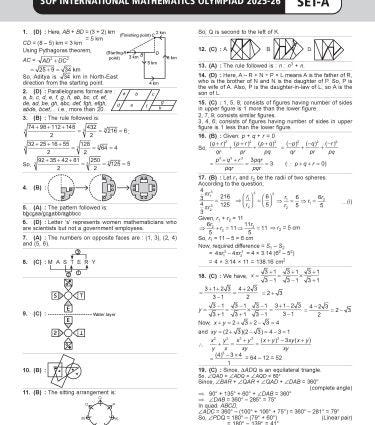 IMO Class-9 Olympiad Previous Years Papers (PYP) Mathematics with Sample OMR Sheet - Book By MTG Learning