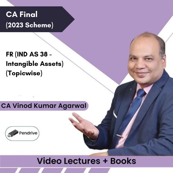 CA Final (2023 Scheme) FR (IND AS 38 - Intangible Assets) (Topicwise) Video Lectures by CA Vinod Kumar Agarwal (Pendrive + Books)