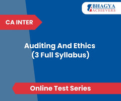 CA Inter Auditing And Ethics (3 Full Syllabus) Test Series (Online)