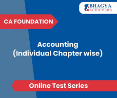 CA Foundation Accounting (Individual Chapter wise) Test Series (Online)