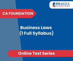 CA Foundation Business Laws (1 Full Syllabus) Test Series (Online)