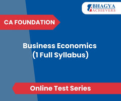 CA Foundation Business Economics (1 Full Syllabus) Test Series (Online)