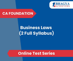 CA Foundation Business Laws (2 Full Syllabus) Test Series (Online)