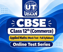 CBSE Class 12th (Commerce Stream) Applied Maths (Mock Test - Full Syllabus) Online Test Series by UTUDAAN
