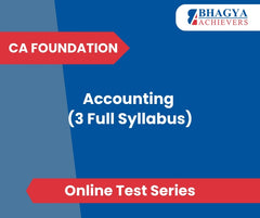CA Foundation Accounting (3 Full Syllabus) Test Series (Online)