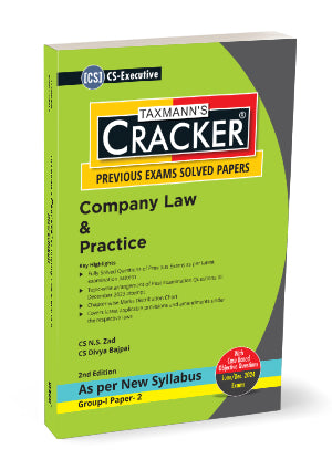 Taxmann Cracker -Company Law and Practice Book for CS Executive (2022 Syllabus) by N.S. Zad , Divya Bajpai