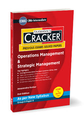 Taxmann Cracker -Operations Management and Strategic Management Book for CMA Inter (2022 Syllabus) by Amarendra Kumar