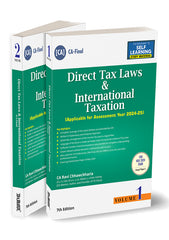 Direct Tax Laws & International Taxation Books (Set of 2 Volumes) for CA Final by CA Ravi Chhawchharia