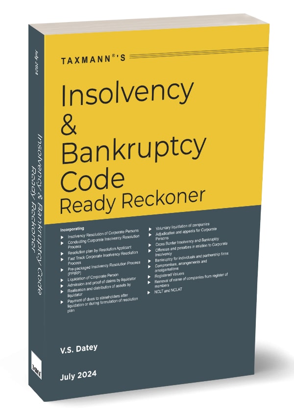 Insolvency & Bankruptcy Code Ready Reckoner book by V.S. Datey