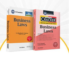 Essentials Combo Business Laws (Study Material + Cracker - Set of 2 Books) for CA Foundation (2023 Syllabus) by Taxmann