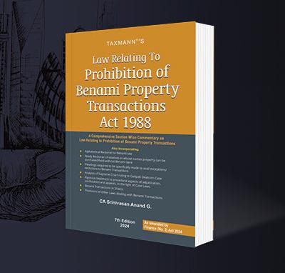 Law Relating to Prohibition of Benami Property Transactions Act 1988 book by Srinivasan Anand G