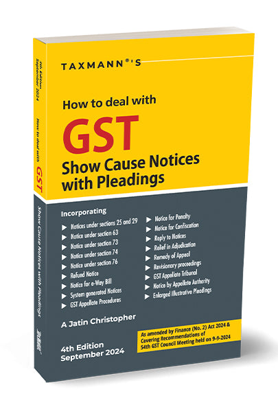 How to Deal with GST Show Cause Notices with Pleadings book by Jatin Christopher