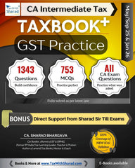 CA Inter GST Practice book by CA Sharad Bhargava
