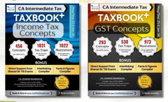 CA Inter Income Tax & GST-Concepts Combo (Set of 2 books) by CA Sharad Bhargava