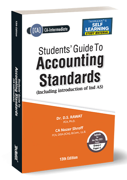 Students' Guide to Accounting Standards book for CA Intermediate By D.S. Rawat, Nozer Shroff