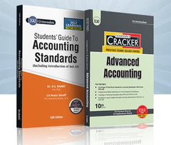 Essentials Combo Advanced Accounts (Study Material and Cracker) Set of 2 Books for CA Inter (2023 Scheme) by Taxmann