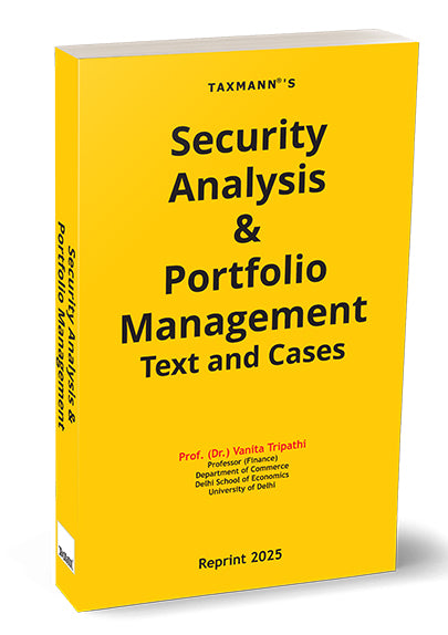 Taxmann's Security Analysis & Portfolio Management (Text and Cases) book by Vanita Tripathi