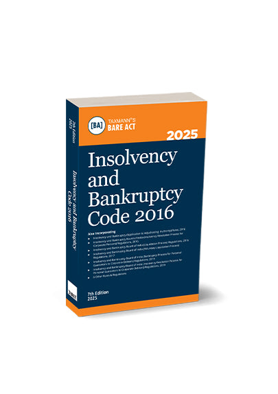 Insolvency and Bankruptcy Code 2016 (Paperback Pocket Edition) by Taxmann