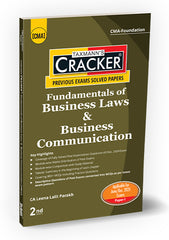 Taxmann Cracker - Fundamentals of Business Laws and Business Communication Book for CMA Foundation by Leena Lalit Parakh