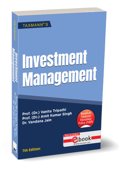 Taxmann Investment Management Book by Vanita Tripathi, Amit Kumar Singh, Vandana Jain
